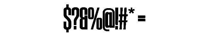 SwisspostersVAR CondensedBold Instance Font OTHER CHARS