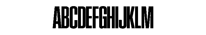 SwisspostersVAR CondensedBold Instance Font UPPERCASE