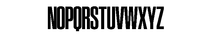 SwisspostersVAR CondensedBold Instance Font UPPERCASE