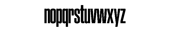 SwisspostersVAR CondensedBold Instance Font LOWERCASE