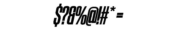 SwisspostersVAR CondensedBoldItalic Instance Font OTHER CHARS