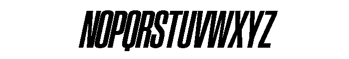 SwisspostersVAR CondensedBoldItalic Instance Font UPPERCASE