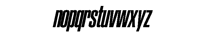 SwisspostersVAR CondensedBoldItalic Instance Font LOWERCASE