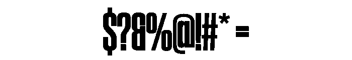 SwisspostersVAR CondensedExtraBold Instance Font OTHER CHARS