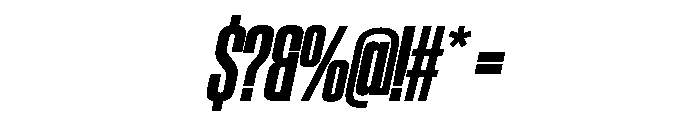 SwisspostersVAR CondensedExtraBoldTallItalic Instance Font OTHER CHARS