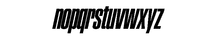 SwisspostersVAR CondensedExtraBoldTallItalic Instance Font LOWERCASE