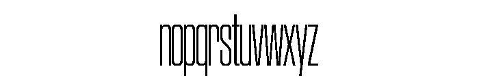 SwisspostersVAR CondensedExtraLight Instance Font LOWERCASE