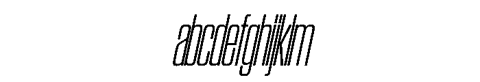 SwisspostersVAR CondensedExtraLightItalic Instance FONT