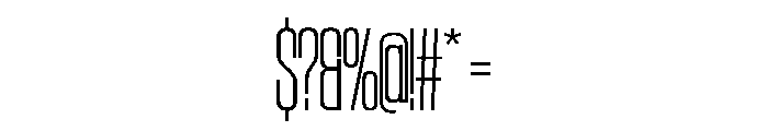 SwisspostersVAR CondensedExtraLightTall Instance Font OTHER CHARS