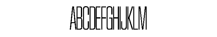 SwisspostersVAR CondensedExtraLightTall Instance Font UPPERCASE