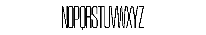 SwisspostersVAR CondensedExtraLightTall Instance Font UPPERCASE