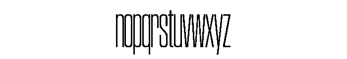 SwisspostersVAR CondensedExtraLightTall Instance Font LOWERCASE