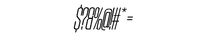 SwisspostersVAR CondensedExtraLightTallItalic Instance Font OTHER CHARS