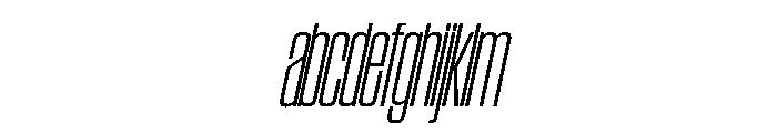 SwisspostersVAR CondensedExtraLightTallItalic Instance FONT