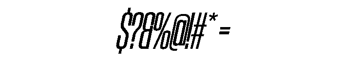 SwisspostersVAR CondensedItalic Instance Font OTHER CHARS