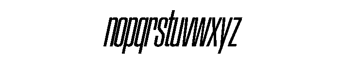 SwisspostersVAR CondensedItalic Instance Font LOWERCASE