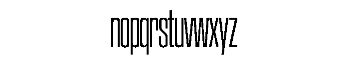 SwisspostersVAR CondensedLight Instance Font LOWERCASE