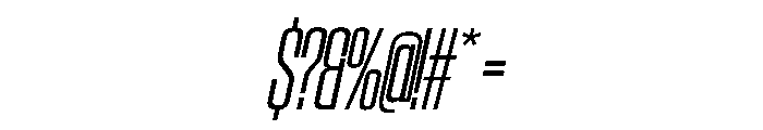 SwisspostersVAR CondensedLightItalic Instance Font OTHER CHARS