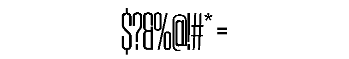 SwisspostersVAR CondensedLightTall Instance Font OTHER CHARS