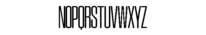 SwisspostersVAR CondensedLightTall Instance Font UPPERCASE