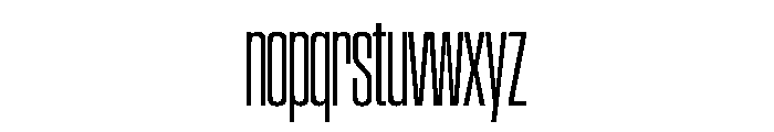 SwisspostersVAR CondensedLightTall Instance Font LOWERCASE