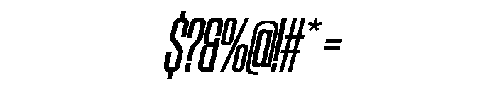 SwisspostersVAR CondensedMediumItalic Instance Font OTHER CHARS