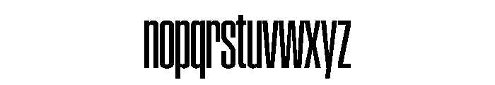 SwisspostersVAR CondensedMediumTall Instance Font LOWERCASE
