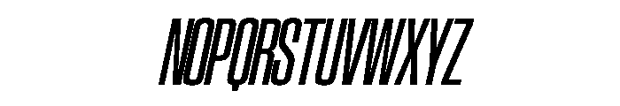 SwisspostersVAR CondensedMediumTallItalic Instance Font UPPERCASE