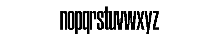 SwisspostersVAR CondensedSemiBold Instance Font LOWERCASE