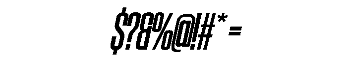 SwisspostersVAR CondensedSemiBoldItalic Instance Font OTHER CHARS