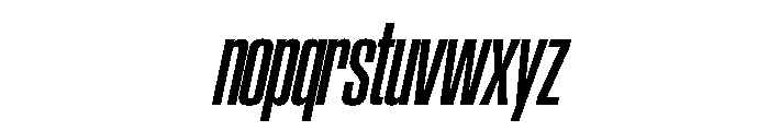 SwisspostersVAR CondensedSemiBoldItalic Instance Font LOWERCASE