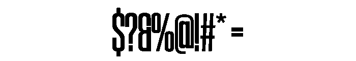 SwisspostersVAR CondensedSemiBoldTall Instance Font OTHER CHARS
