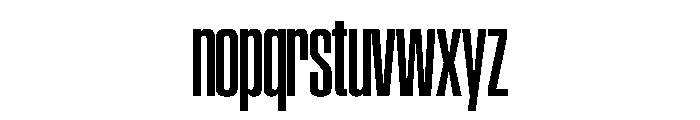 SwisspostersVAR CondensedSemiBoldTall Instance Font LOWERCASE