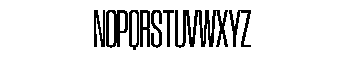 SwisspostersVAR CondensedTall Instance Font UPPERCASE