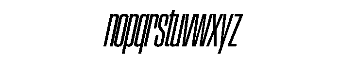 SwisspostersVAR CondensedTallItalic Instance Font LOWERCASE