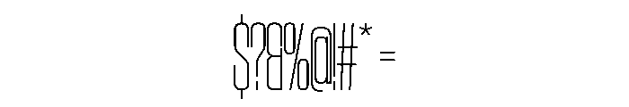 SwisspostersVAR CondensedThin Instance Font OTHER CHARS