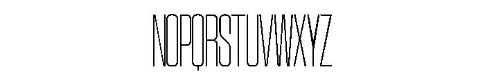 SwisspostersVAR CondensedThin Instance Font UPPERCASE