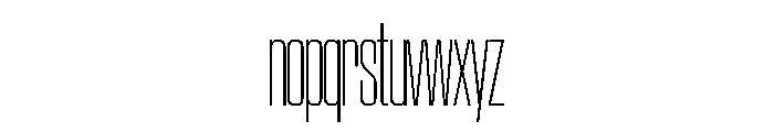 SwisspostersVAR CondensedThin Instance Font LOWERCASE