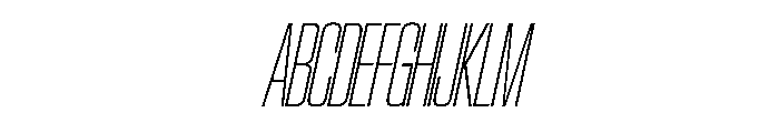 SwisspostersVAR CondensedThinItalic Instance Font UPPERCASE