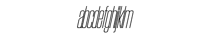 SwisspostersVAR CondensedThinItalic Instance FONT
