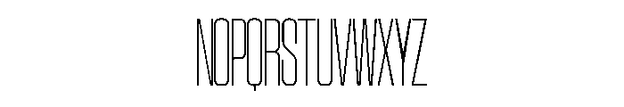 SwisspostersVAR CondensedThinTall Instance Font UPPERCASE