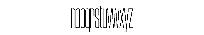 SwisspostersVAR CondensedThinTall Instance Font LOWERCASE