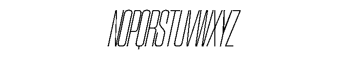 SwisspostersVAR CondensedThinTallItalic Instance Font UPPERCASE
