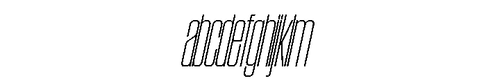 SwisspostersVAR CondensedThinTallItalic Instance FONT