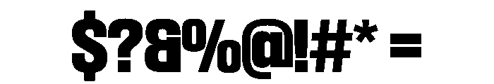 SwisspostersVAR ExtraBold Instance Font OTHER CHARS