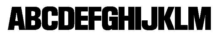 SwisspostersVAR ExtraBold Instance Font UPPERCASE