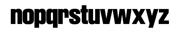 SwisspostersVAR ExtraBold Instance Font LOWERCASE
