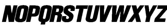SwisspostersVAR ExtraBoldItalic Instance Font UPPERCASE