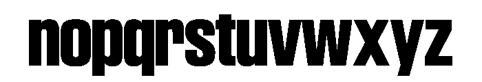 SwisspostersVAR ExtraBoldTall Instance Font LOWERCASE