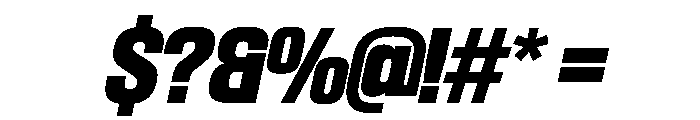 SwisspostersVAR ExtraBoldTallItalic Instance Font OTHER CHARS